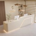 thumbnail image 4 of Luxury Mobile Reception Desk Modern Counter Clinic Designs Premium Display Reception Desk Hotel Kassentisch Shop Furniture HDH My Lux Decor Round, 4 of 7