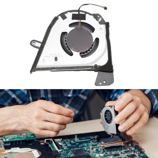 Ventilador de Refrigerador de CPU, Fácil Instalació de 4 pin CPU Ventilador de Enfriamiento CPU Compacto para G16 GU603V VI VU VV 2023
