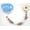 Blue, variant on Button Pacifier Clip with Adorable Wooden Beads