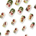 thumbnail image 4 of Colorfull Tulips Painting Press on Nails,Medium Square Fake Nails,Romantic Acrylic Glossy Glue on Nails,Removable Winter Spring Xmas False Nails for Girls Easter Holiday Daily Appointment Wear, 4 of 7