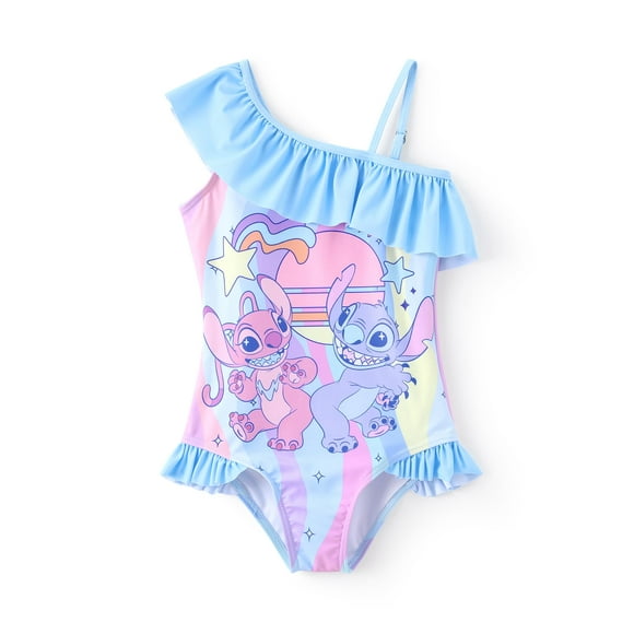 Traje de baño Disney Stitch Girls Lilo & Stitch talla 4-5T azul