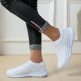 thumbnail image 7 of Earlde Women's Slip on Casual Sneakers Comfortable Tennis Shoes Work Nurse Flat Shoes, 7 of 7