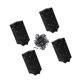 thumbnail image 2 of 4x soportes de esquina elevados para cama de jardín, conectores de hardware, Metal de 12 pulgadas para muebles de jardín o flores DIY, 2 of 9
