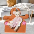 thumbnail image 2 of Cozy Cartoon Kids Sofa Foldable Chair for Baby Girls & Boys Lazy Lounger Seat for Playrooms & Bedrooms! ï¼No Fillersï¼, 2 of 4