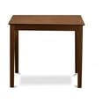 thumbnail image 2 of Square Counter Height Dining Set - 3 Piece Pub Table & Chairs - Vintage Mahogany Finish, 2 of 5