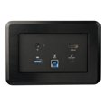 thumbnail image 4 of StarTech.com Conference Room Docking Station, Universal Laptop Dock, 4K HDMI, 60W Power Delivery, USB Hub, GbE, Audio, In-Table Connectivity Box For Huddle/Boardroom Collaboration Space - For Teams & Zoom Calls - Docking station - USB-C / USB 3.0 - HDMI - 1GbE - TAA Compliant, 4 of 13