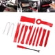 thumbnail image 4 of Herramientas de extracción de de automóviles, 14 piezas universales de material acero al carbono para salpicadero de automóviles Clips Alicates de rojo Yotijar Equipo de eliminación de recortes, 4 of 9