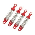 thumbnail image 3 of colcolo 4 Pieces Hydraulic Shock Absorbers for RC Car RC Shocks Replacement 60 mm Sturdy Spare Parts 1:12 Scale Dampers for MN168 D90 Red, 3 of 8