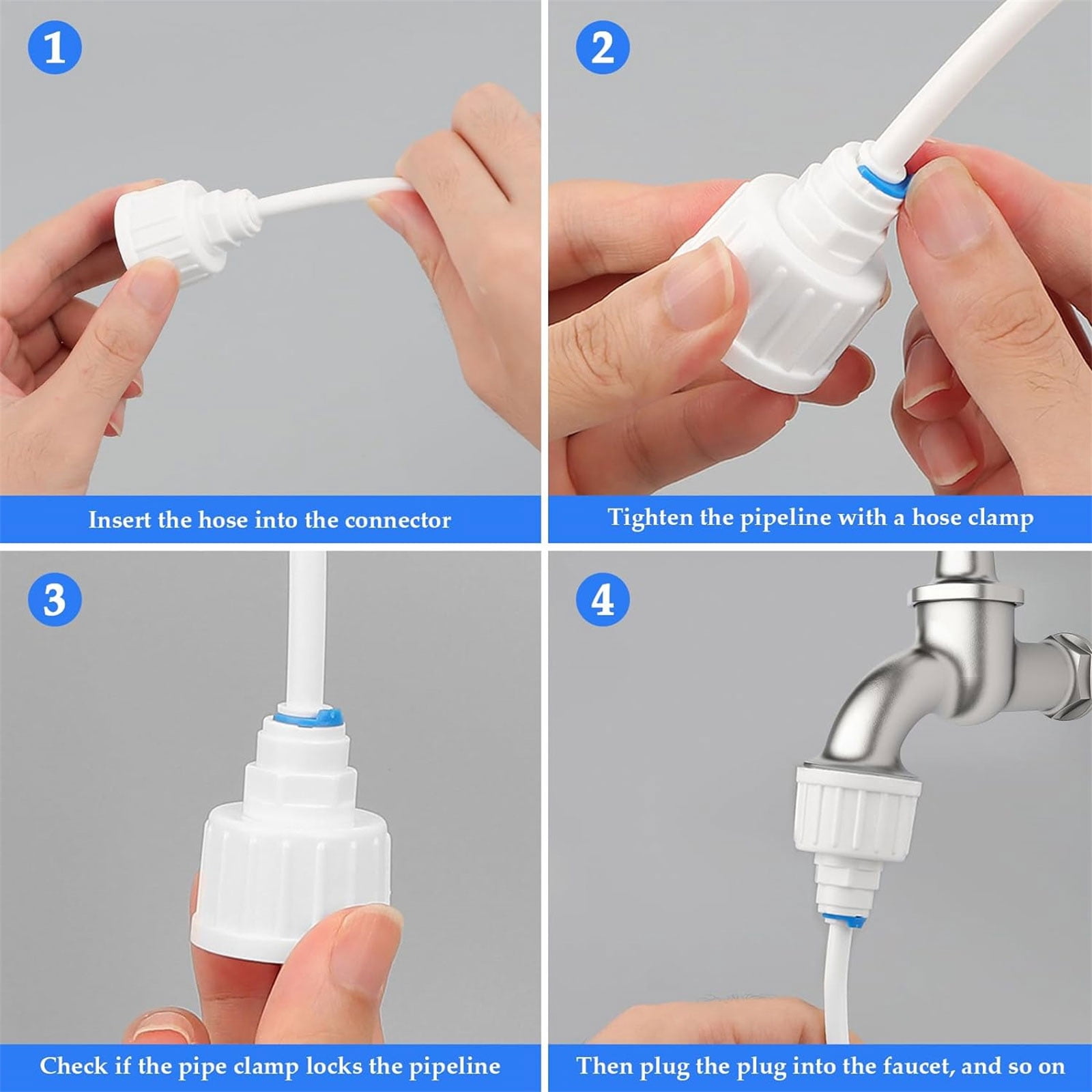 Reliable 15m Water Supplys Kit Universal Tool Assembly Fridges Hose Pipe Cutter Water Hose Connectors for Refrigerator