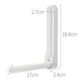 thumbnail image 2 of Foldable Wall Mounted Clothes Hanger, Small Retractable Cloth Drying Rack Space Saving Hanging Drying Rod for Laundry Dryer Room, 2 of 9