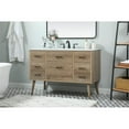 thumbnail image 2 of Elegant Decor Boise 48" Aluminum MDF Single Bathroom Vanity in Natural Oak, 2 of 8
