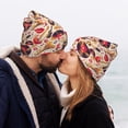 thumbnail image 5 of Lsque gold Skull Guitar record Pattern Knitted Beanie, Unisex Winter Hat, Knit Hat Winter Beanies Thick Fisherman Beanies Cuffed Plain Skull Caps, 5 of 6