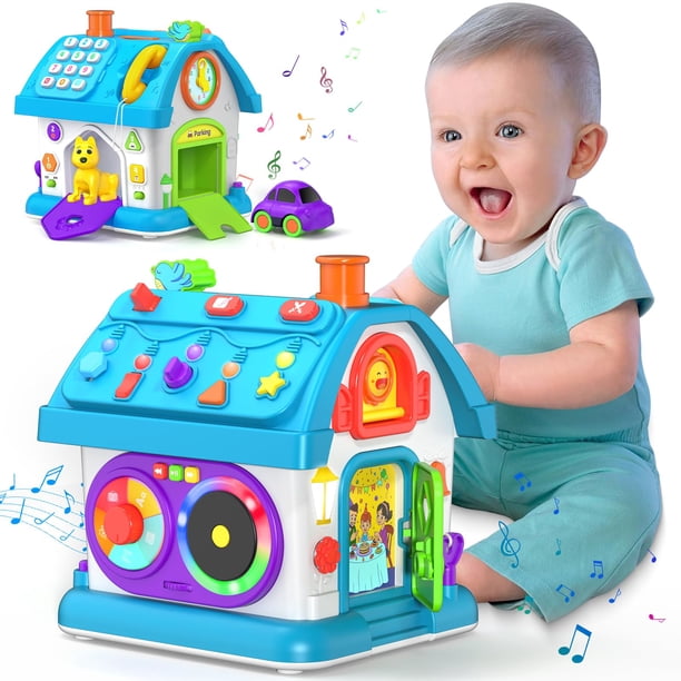 Vahome Juguetes Montessori 14 en 1 para niños de 1 año Regalos para niñas Juguete musical bilingüe para bebés de 9 a 12 a 18 meses Regalo de primer cumpleaños para niños de 1 año Juguetes educativos p