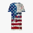 thumbnail image 3 of Plus Size Summer Dresses for Women Short Sleeve V Neck Comfort Fashion Dresses Dressy Patriotic Wear with Pockets, 3 of 4
