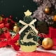thumbnail image 4 of Mini árbol artificial de Navidad 13cm | Decoración de mesa de Invierno de Plástico Verde | Adorable decoración navideña de dibujos animados con bayas y eucaliptos | Acento de escritorio pequeño, 4 of 6