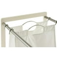 thumbnail image 3 of TRINITY 3-Bag White Laundry Cart w/ Champagne Poles, 3 of 7
