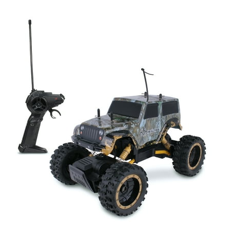 NKOK RealTree RC Jeep Wrangler Rock Crawler Remote Control Toy - Walmart.com