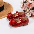 thumbnail image 2 of newwalpole Girls Dress Shoes Toddler Mary Jane Shoes Flats with Bow for Toddler/Little/Big Kids Wine for Size 12, 2 of 7