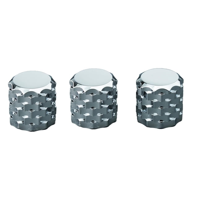 Perillas para Guitarra Guyker CKB029 Aleación de Aluminio 6.3 mm Cromo 3 Piezas