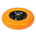 thumbnail image 4 of 16"Flat Free Wheel Barrow Wheelbarrow Tire Solid Foam 5/8 Axle Cart Wagon Yellow, 4 of 8