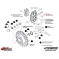 thumbnail image 3 of Wilwood 140-16799-R Red D11 Front Brake Caliper Upgrade Kit for 1965-1967 Mustang, Fairlane, Ranchero, Falcon, Comet, Cougar, 3 of 4