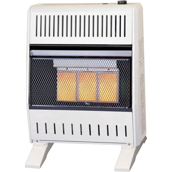 ProCom Heating Natural Gas Ventless Infrared Plaque Heater With Base Feet - 18,000 BTU, Manual Control - Model# MN180HPA-B