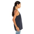 thumbnail image 3 of Bella Ladies Flowy Racerback Tank, M, Heather Navy, 3 of 3