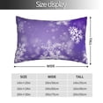 thumbnail image 2 of Naloa Snowflakes Pillow Covers, Throw Pillow Case Cushion Covers,Cushion for Bedroom,Couch,Home-20"x30", 2 of 6