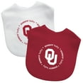 thumbnail image 2 of BabyFanatic Officially Licensed Unisex Baby Bibs 2 Pack - NCAA Oklahoma Sooners, 2 of 4