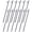 Black + Steel+1, variant on LIANGKA 8 Pack Angled Tip Ground Stakes With 1 Inch Top Loops For Campsite Canopy And Tarp Securing
