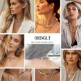 thumbnail image 3 of Collar de capas Detr Collar de capas Cierre Sp para mujer-A-Plata-Código de producto 44163 A Plata, 3 of 5