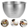 thumbnail image 3 of Tazón de acero inoxidable, tazón para mezclar en la cocina, tazón para almacenar alimentos, tazón para ensalada con báscula, 3 of 8