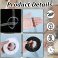 thumbnail image 4 of 2 Rolls Stitch Witchery Hemming Tape, 1inch x 70Yards Iron Hemming Tape, Iron on Tape for Hemming, Fusible Tape Adhesive Wonder Web for Curtain, Pants, Clothes(White and Black), 4 of 8