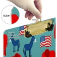 thumbnail image 3 of FMSHPON ElephantDonkey Pattern Clipboard Hardboard Wood Nursing Clip Board and Pull for Standard A4 Letter 13x9 inches, 3 of 7
