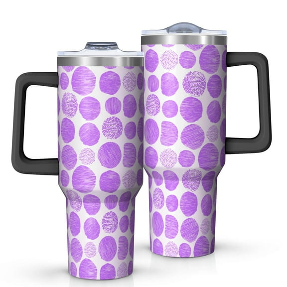 Mega Mug 40oz – Stainless Steel Insulated Tumbler with Handle and Straw, Large Capacity Travel Cup for Hot & Cold Drinks