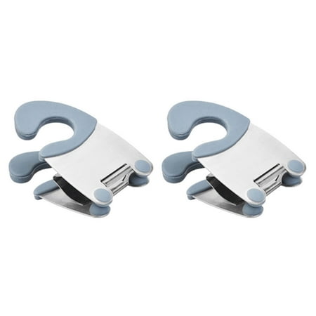 

Meiiso Discount! Pot Side Clamp Pot Side Clip grey Weight: 130g 3.9*1.95*0.78In Pp 2X Pot Side Clips Cooking Utensils
