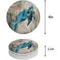 thumbnail image 1 of FMSHPON Ocean Sea Turtle Set of 6 Round Coaster for Drinks, Absorbent Ceramic Stone Coasters Cup Mat with Cork Base for Home Kitchen Room Coffee Table Bar Decor, 1 of 6
