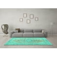 thumbnail image 3 of Ahgly Company Indoor Rectangle Persian Turquoise Blue Traditional Area Rugs, 5' x 7', 3 of 4