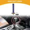 thumbnail image 2 of 1 Set 26cm Universal Shift Knob - Car Gear Shifter Knob with 4 Adapter for Automatic and Manual Vehicle - Aluminum Alloy Iron Blue White, 2 of 6