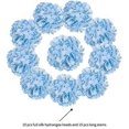 thumbnail image 6 of Viworld 10pcs Artificial Flowers Hydrangea Silk Fake Flowers Heads with Stems, Wedding Home Party Shop Baby Shower Bedroom Aesthetic Decor, Sky blue, 6 of 7