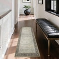 thumbnail image 4 of Washable Kitchen Runner Rug 2x5 ft, Non-Slip Soft Low Profile Kitchen Runner Rug with PVC Backing, Farmhouse Vintage Distressed Floral Oriental Rug for Kitchen Sink, Hallway & Laundry Room, 4 of 6