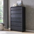 thumbnail image 7 of wow97e Modern Dressers for Bedroom, 55" Tall Wooden 7 Drawers & Chests of Drawers w/Curved Profile Design, Mid Century Vertical Dresser w/Natural Texture for Bedroom, Living Room, 7 of 7
