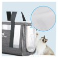 thumbnail image 2 of Chat Bolsa de Transporte, Bolsa de Transporte para Perros Transpirable y Plegable con Cojín Cómodo y Grueso para Viajes en Tren, Coche, Restaurante, Avión, Tela Oxford Gris Talla S (39 x 17 x 27 cm) esquí esquí Gafas de esquí, 2 of 5