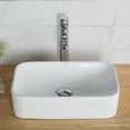 thumbnail image 3 of KRAUS 19-inch Rectangular White Porcelain Ceramic Bathroom Vessel Sink and Ramus Faucet Combo Set with Pop-Up Drain, Chrome Finish, 3 of 11