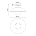 thumbnail image 5 of Alora Lighting Sf517112cl Francesca 12" Wide Semi-Flush Ceiling Fixture - Black, 5 of 7
