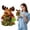 Green, variant on Christmas Gift Bags Zipper Design, 2026 New 3D Doll Decoration Gift Bag, Santa Snowman Doll Storage Gift Bag for Christmas Party and Festival
