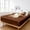 Brown, variant on Silk Zip On Fitted Sheets Queen Size 60X80 - Includes 2 Zip On Sheets +1 Bottom Fitted Base - Fit's 16” In Deep Pocket - Easy to Use,Soft,Smooth -Fitted Sheet -Black - Color