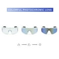 thumbnail image 4 of Cycling Goggles UV-responsive Vibrant Color Tinted Photochromic Sunglasses Anti-UVA UVB, 4 of 7