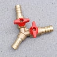thumbnail image 4 of Terminal de parada en Y de latón, válvula de bola de conexión de tubería de 3 vías para dispositivo de gas combustible, 10mm, 4 of 5
