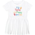 thumbnail image 3 of Inktastic Nana and Pappy Love Me Girls Baby Dress, 3 of 5